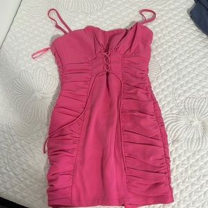 revolve super down pink dress